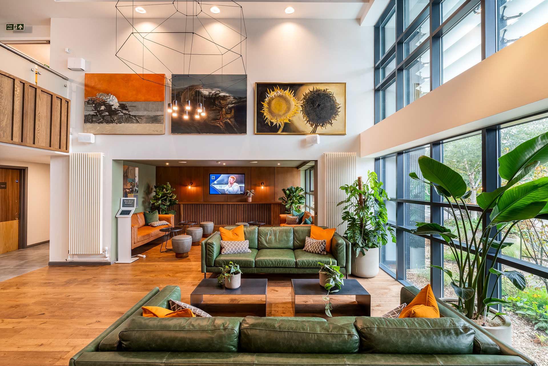 Burleigh Court Conference Centre & Hotel interior design, architecture and brand identity service.