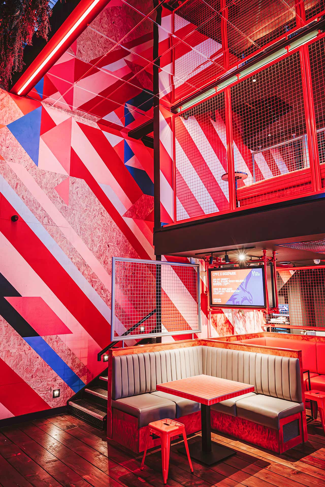 Playbox @ BoxPark interior design.