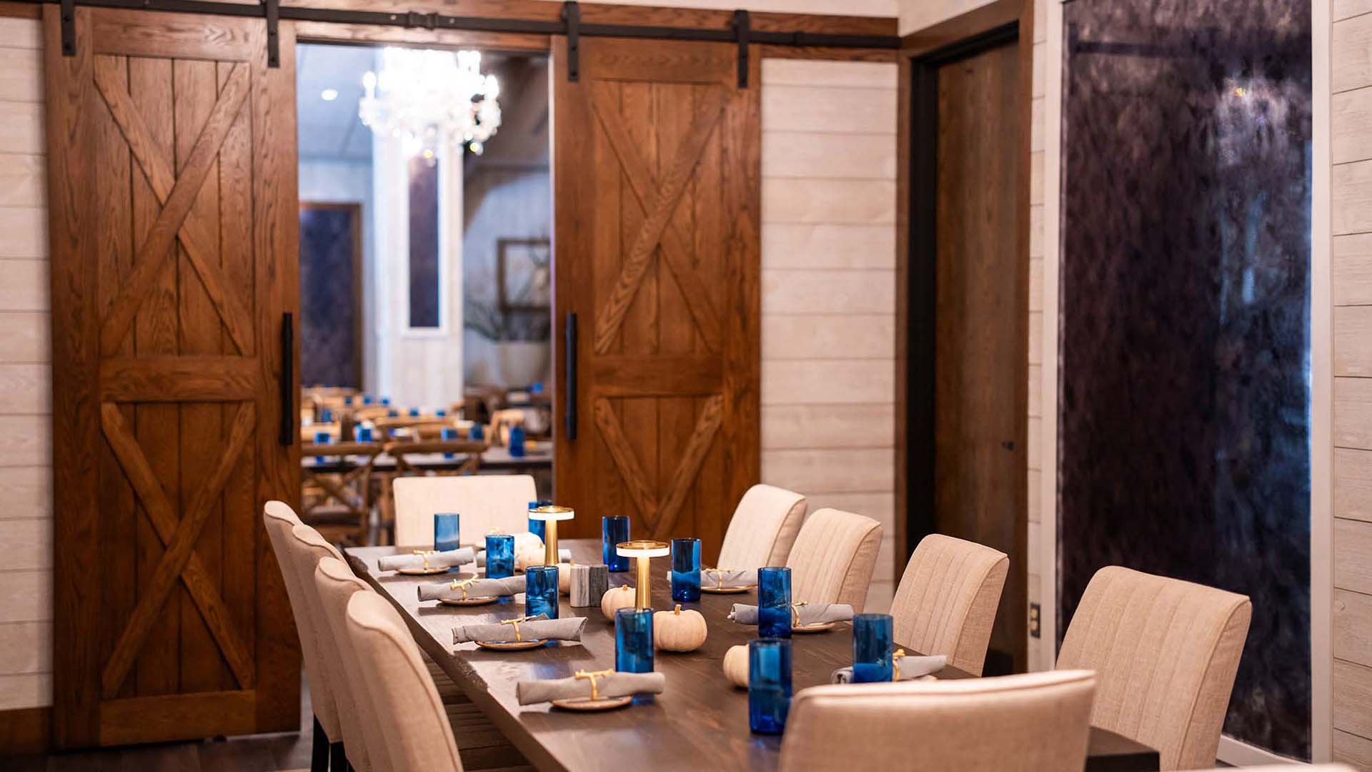 the interior of The Blackwall Barn & Lodge.