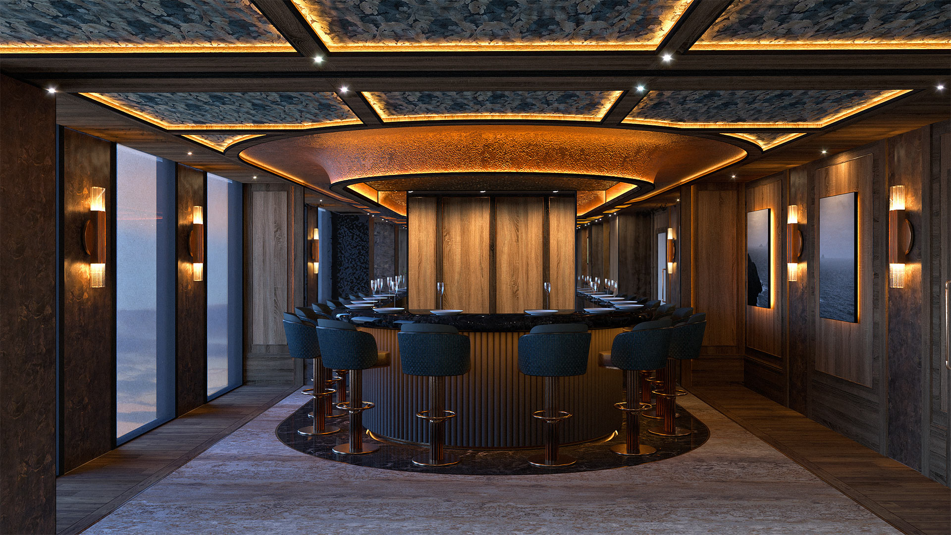 Peregrine interior design.
