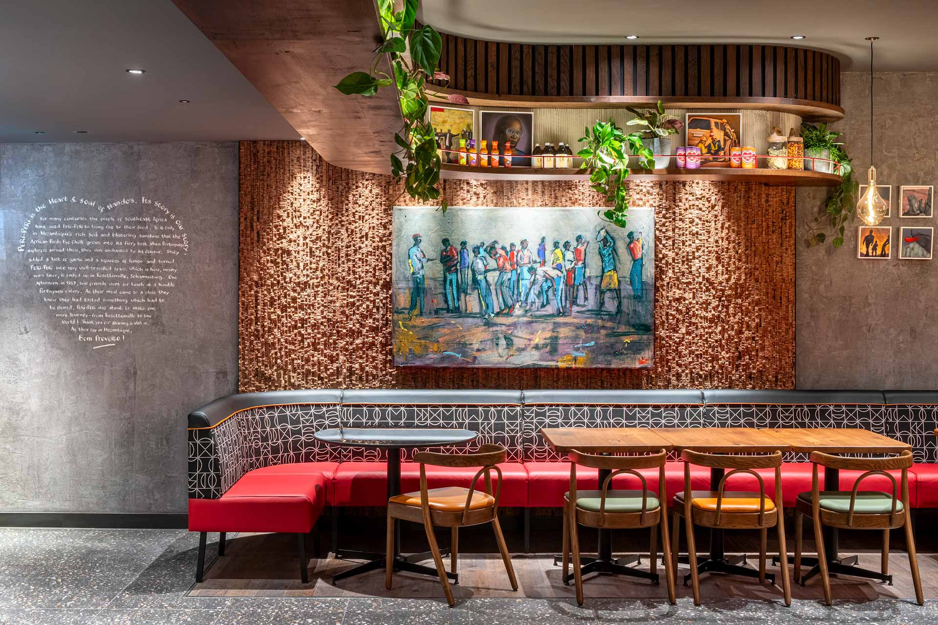 Nando’s Northampton interior design.