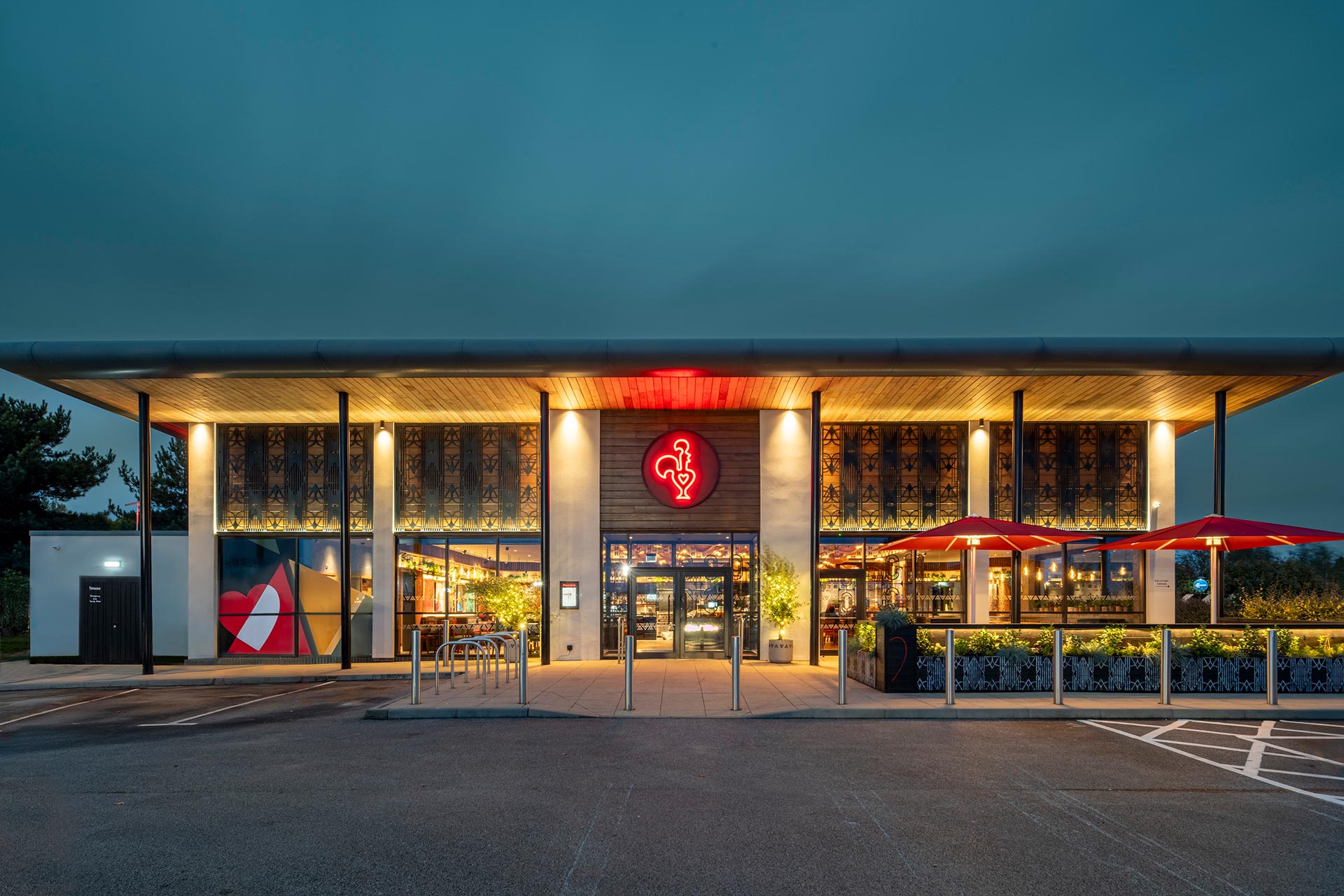 Nando’s Northampton interior design.