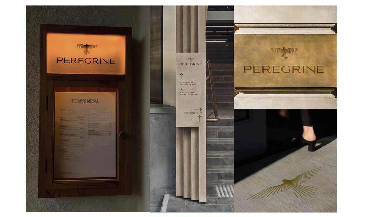 Peregrine external signage.