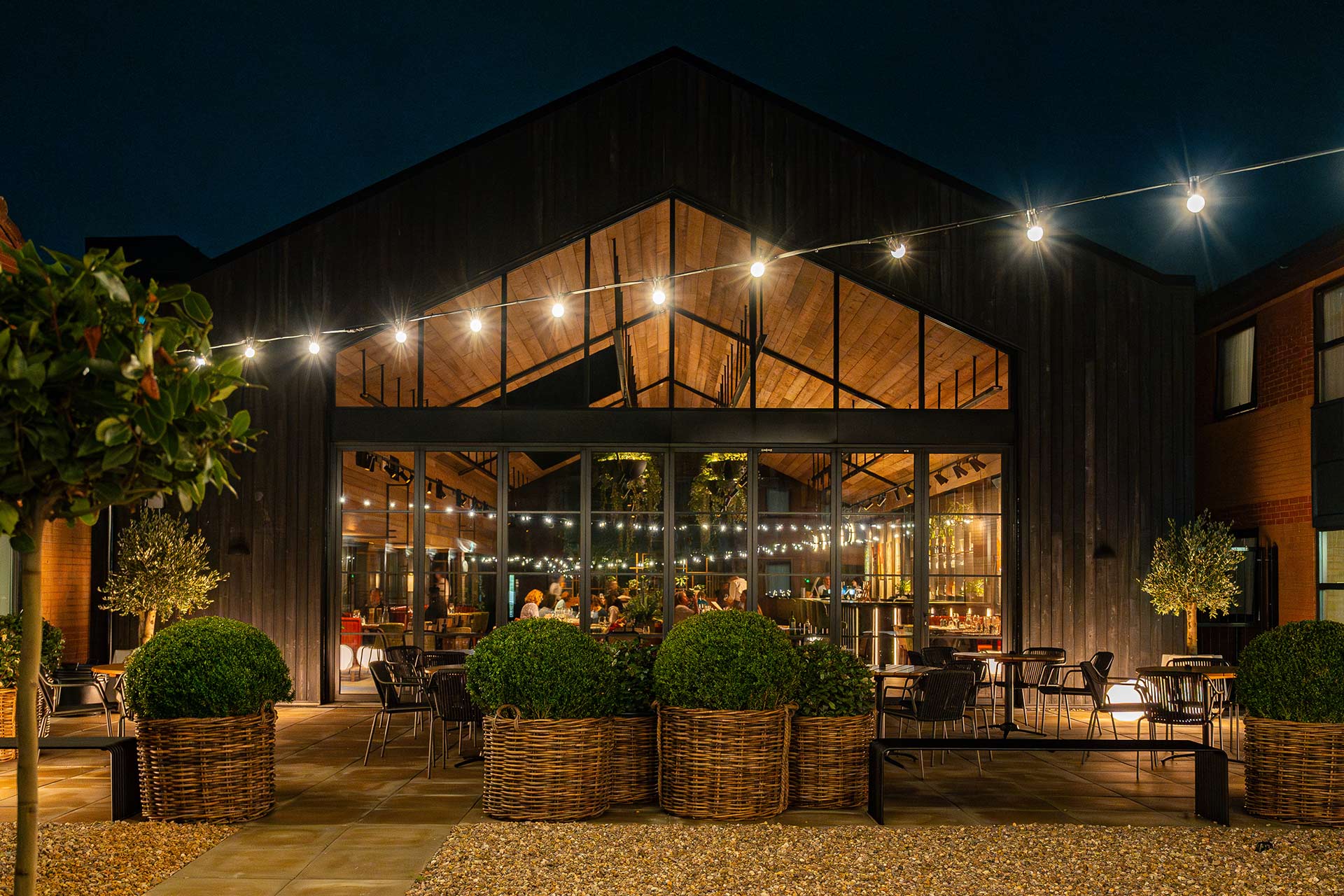 Burleigh Court Conference Centre & Hotel interior design, architecture and brand identity service.