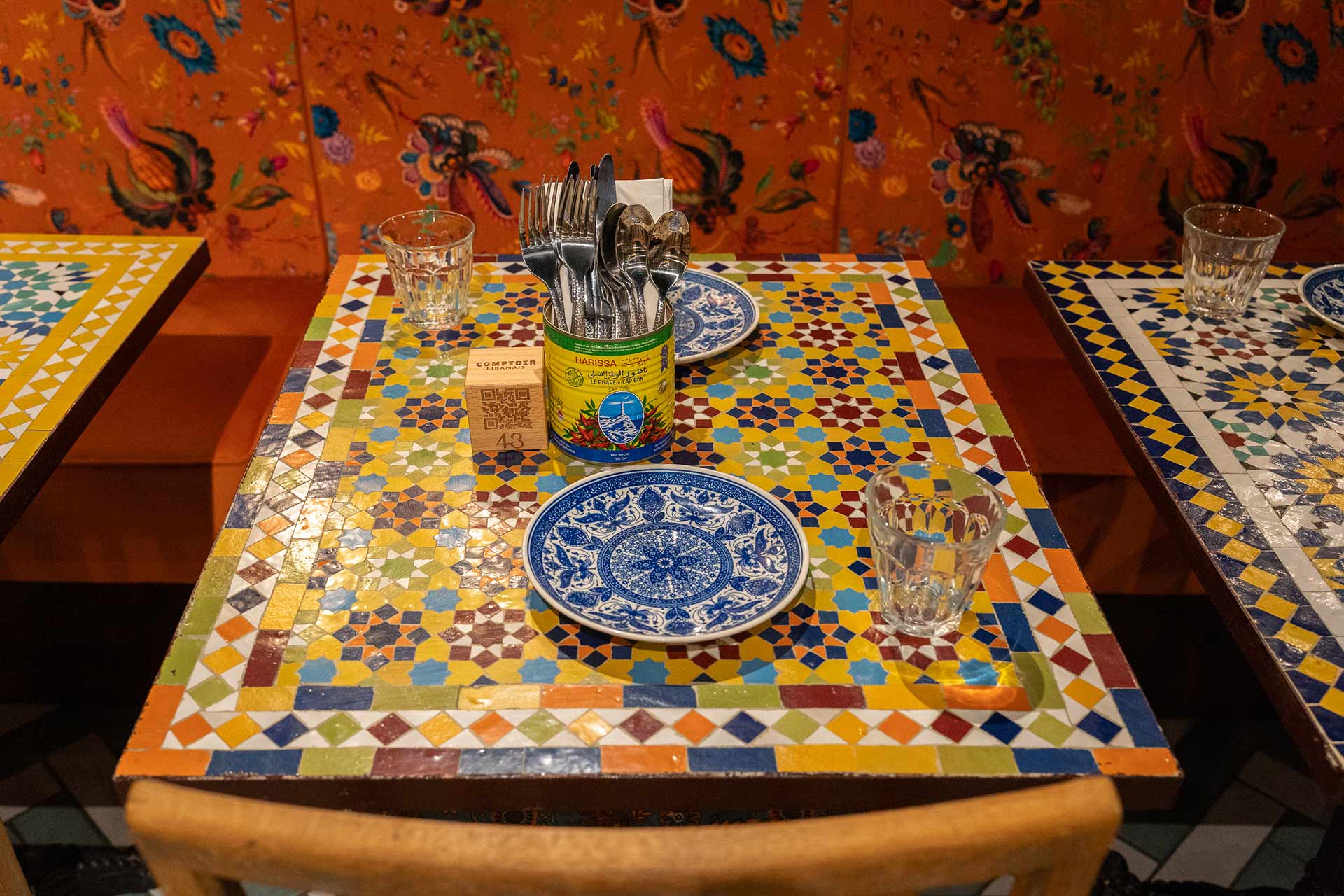 Comptoir Libanais interior design.