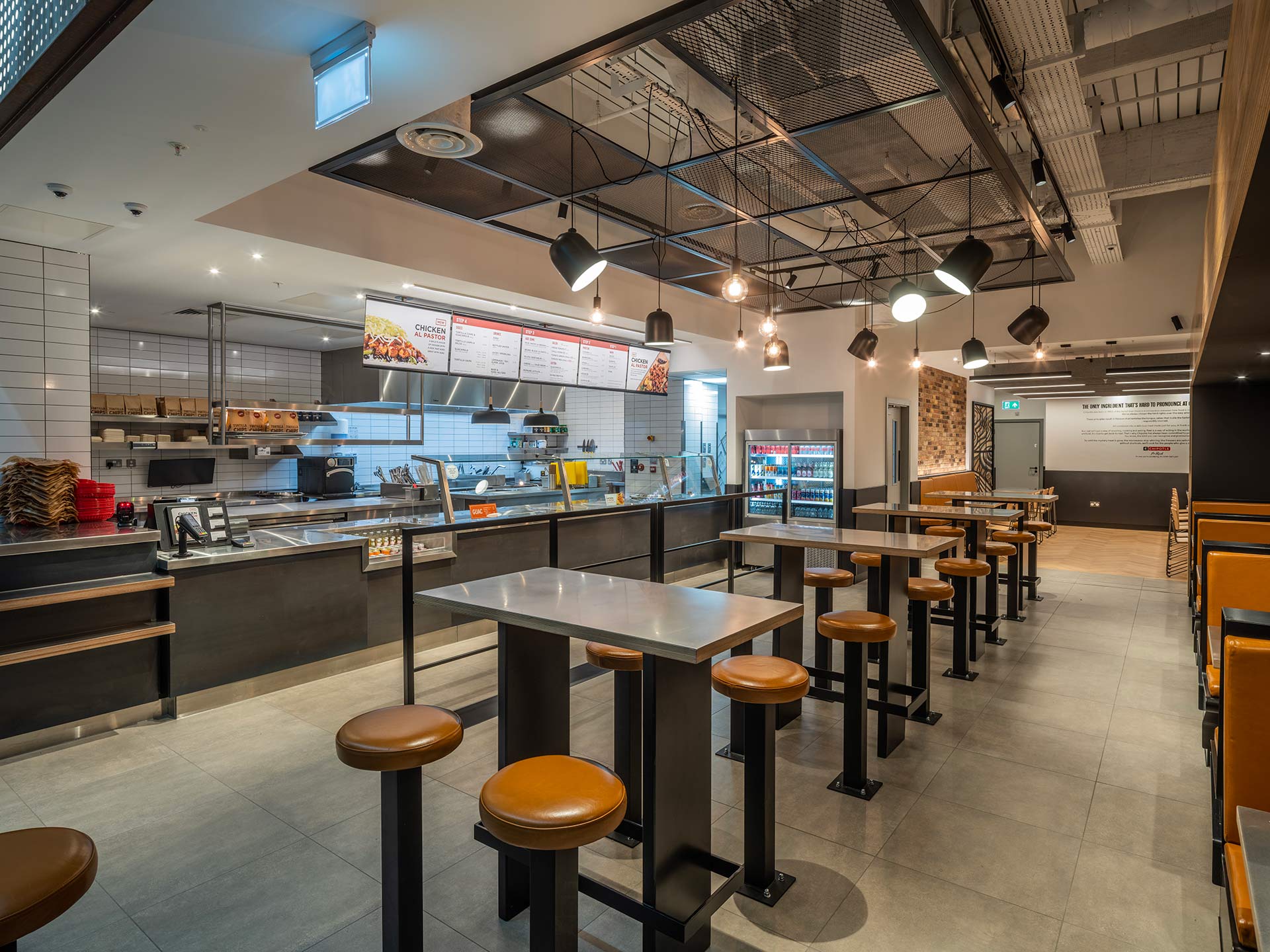 Chipotle - Westfield White City interior design.