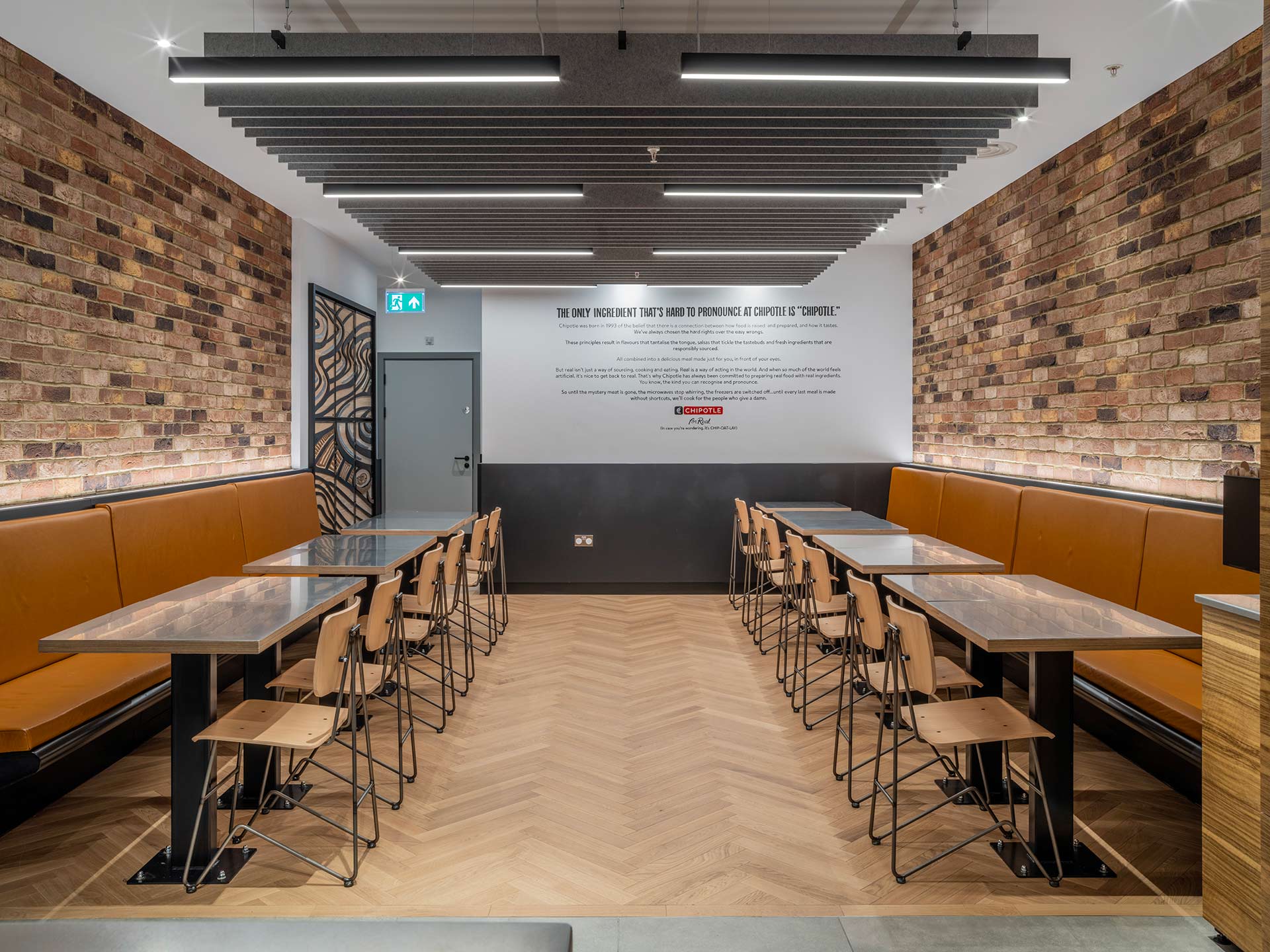 Chipotle - Westfield White City interior design.
