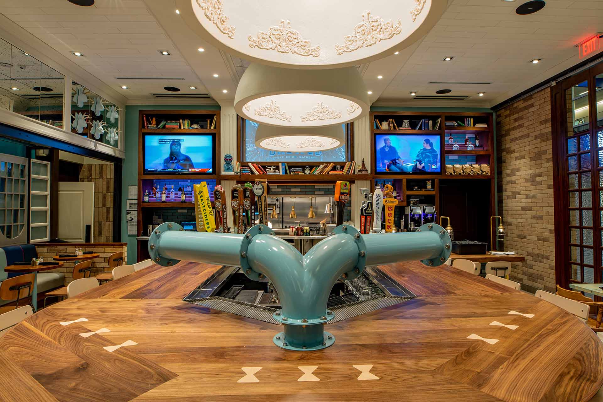 Brewed interior design.