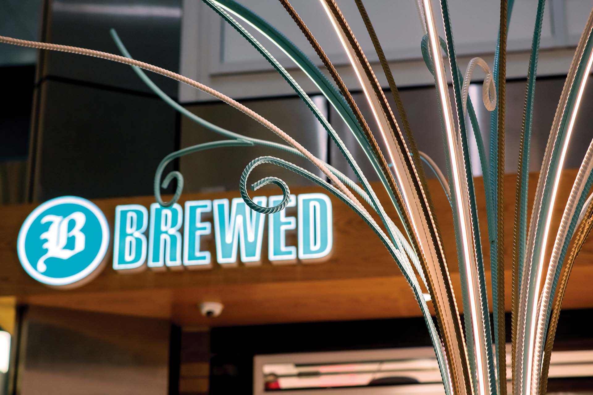 Brewed interior design.