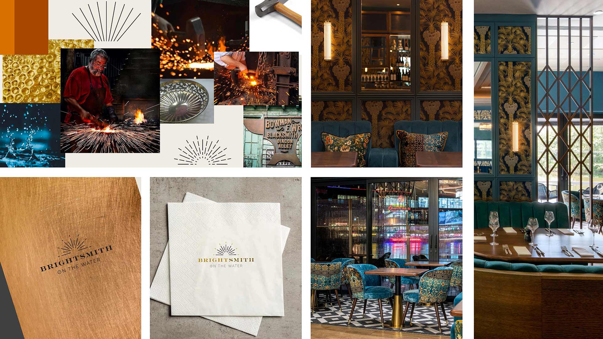 Brightsmith on the Water interior design, brand identity and architecture.
