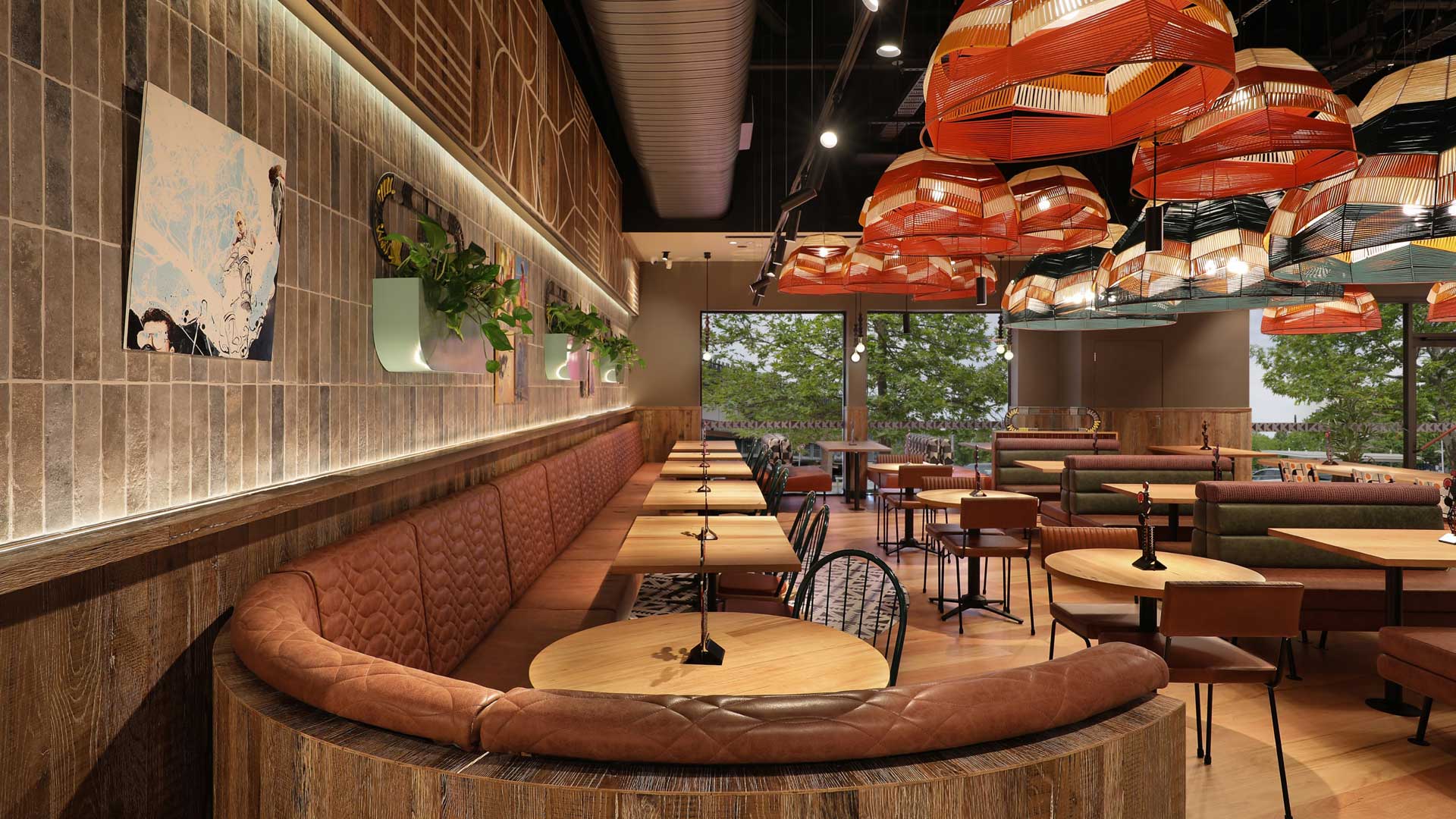 Nandos Woden restaurant interior design.