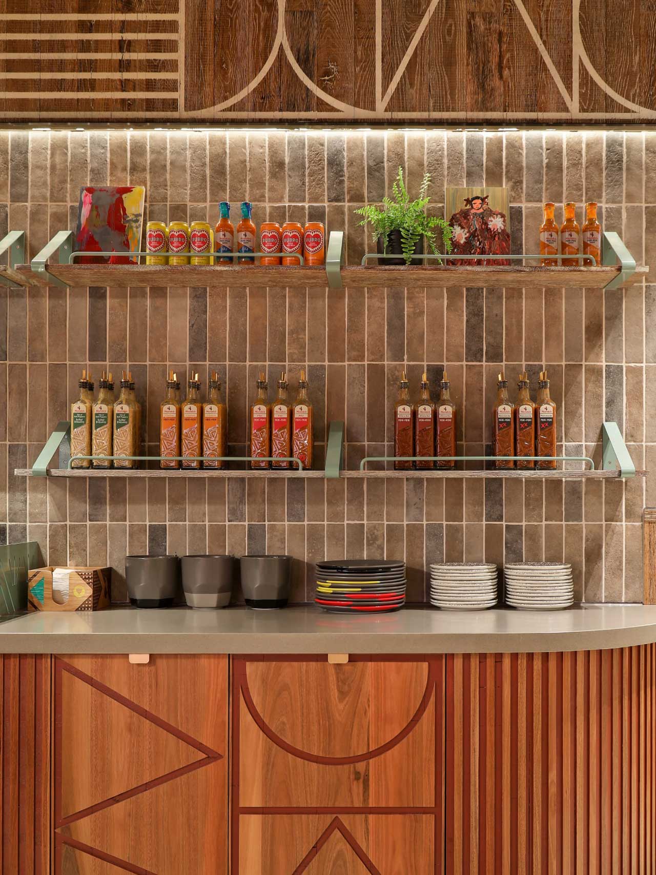 Nandos Woden restaurant interior design.