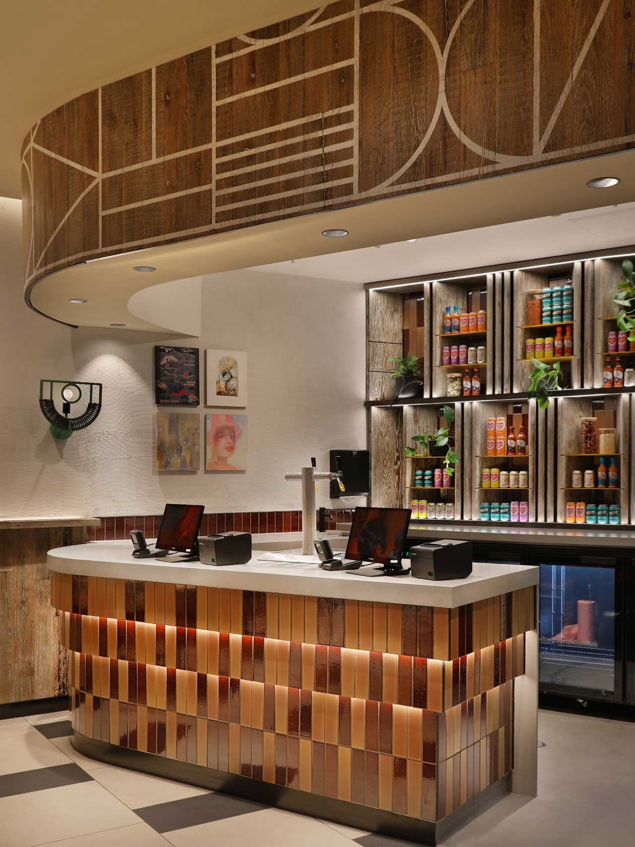 Nandos Woden restaurant interior design.