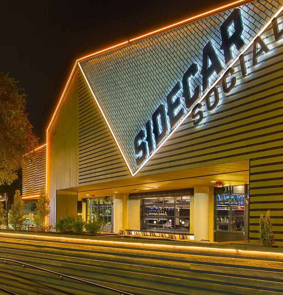 side car social exterior.