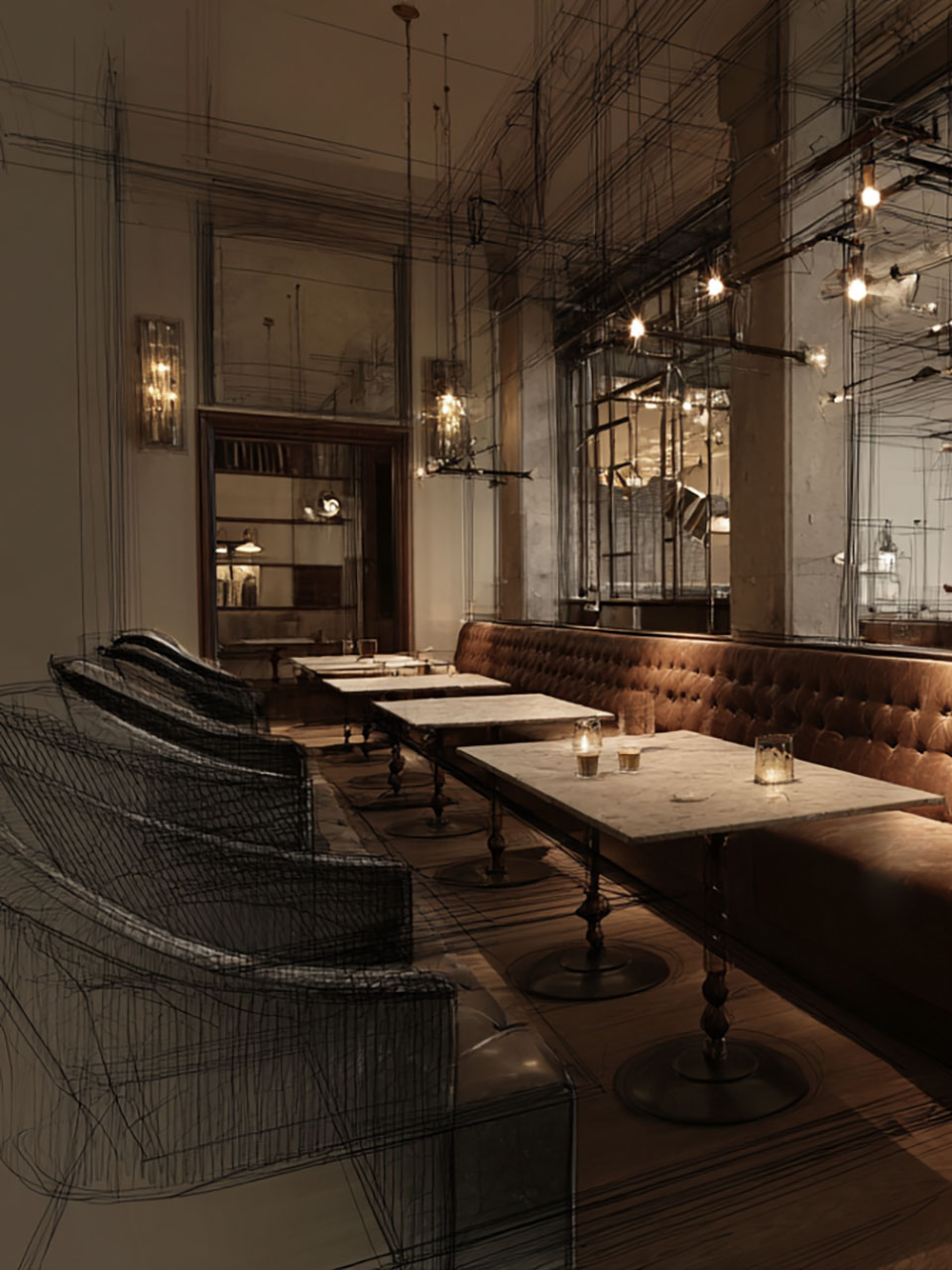 interior design sketch.