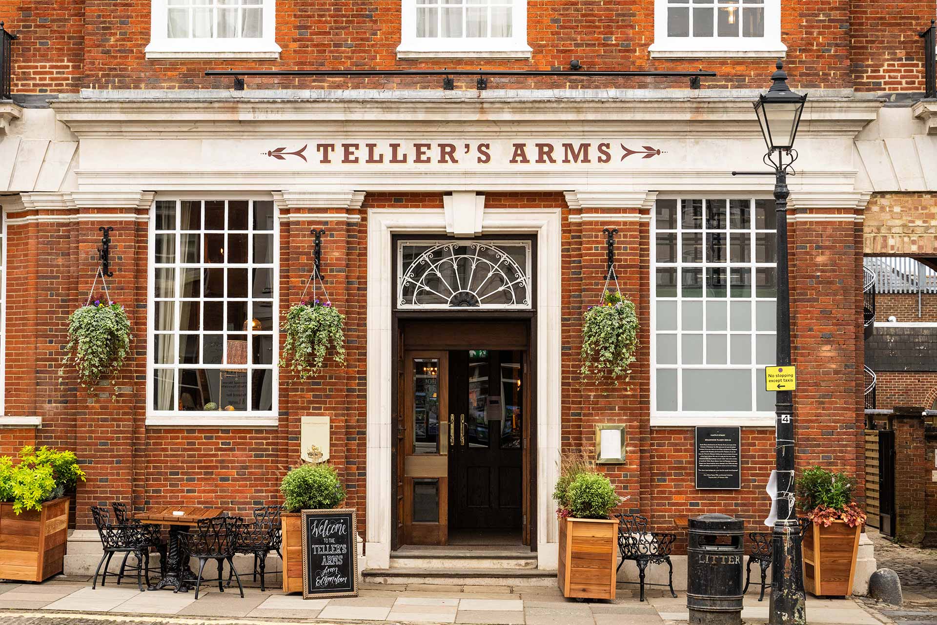 The Tellers Arms interior design.