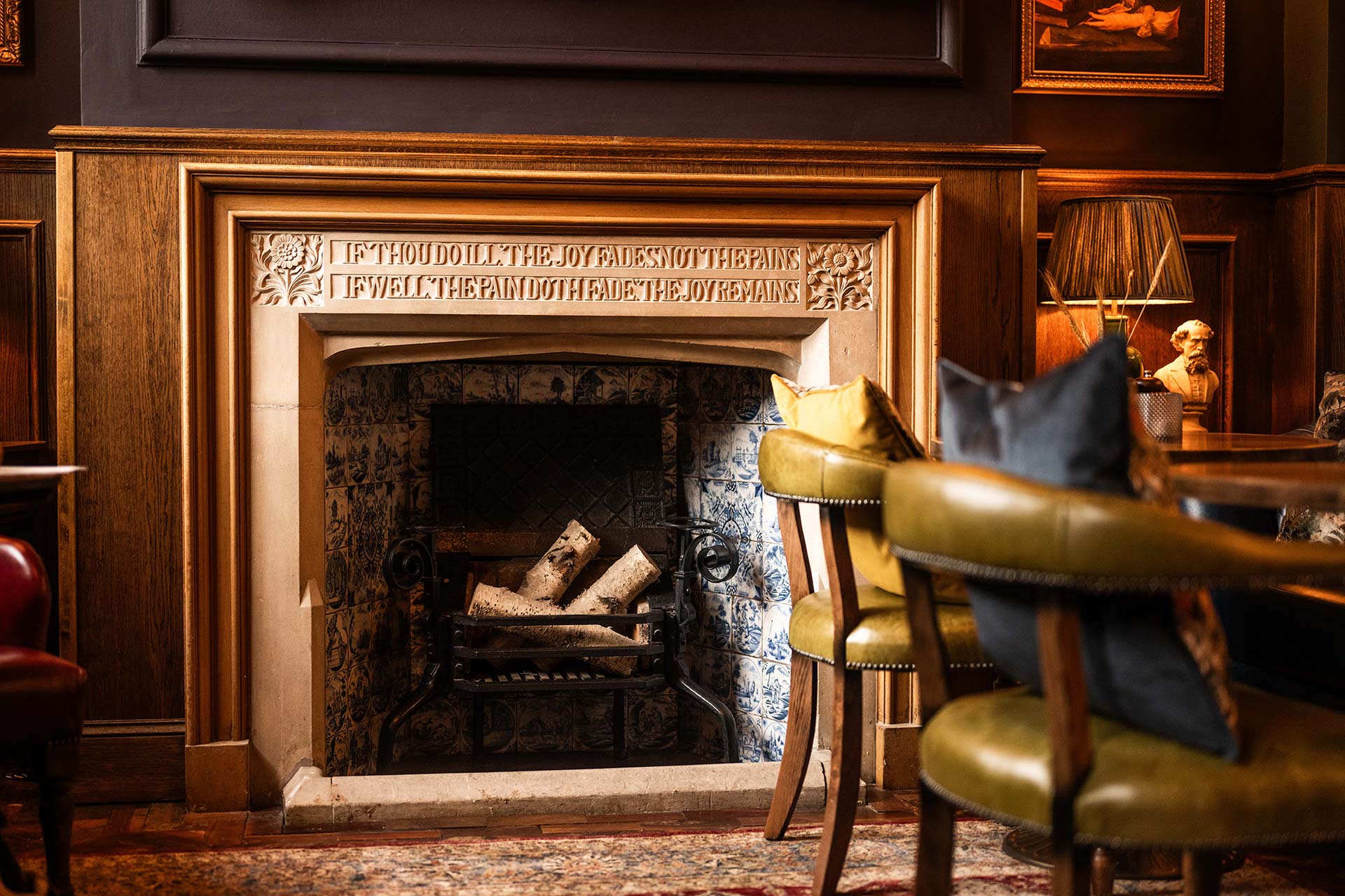 The Tellers Arms interior design.