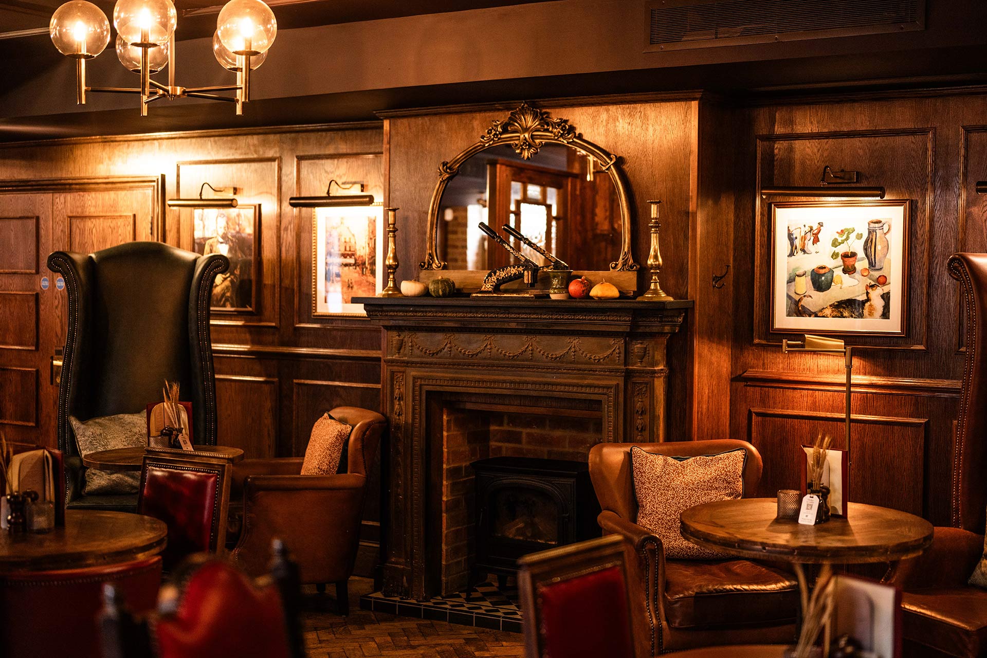 The Tellers Arms interior design.